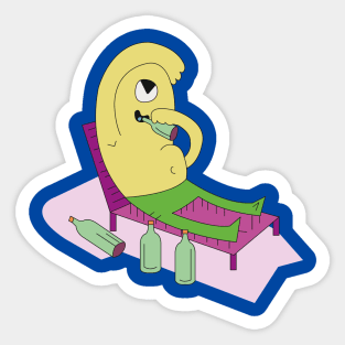 Couch potato lifestyle Sticker